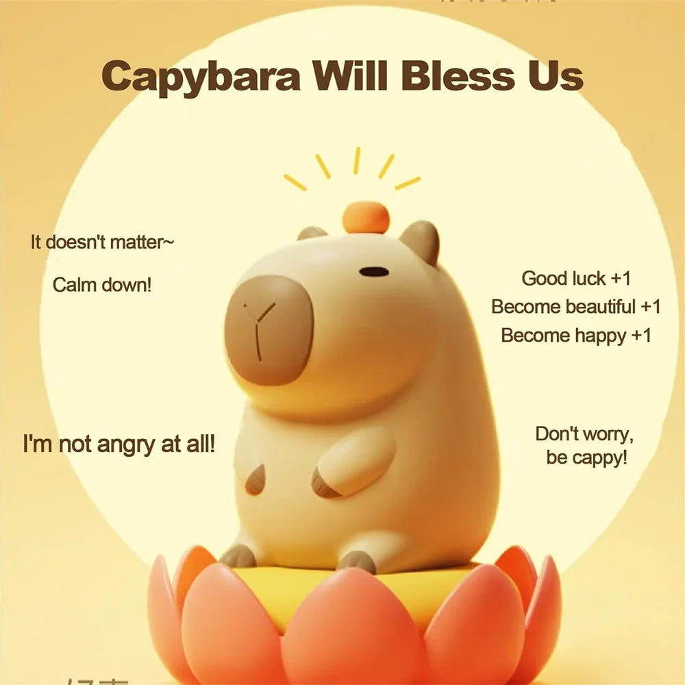 CapyLumi™ 2.0 – The Gentle Glow of Happiness | Silicon made, Touch Sensitive